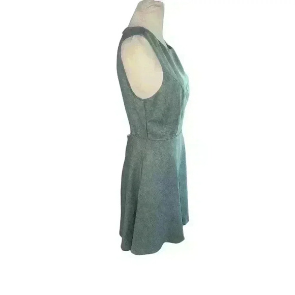 LULUS Winsome Mint Blue Backless Open Back Skater Mini Dress Pockets Size Medium - Picture 3 of 13